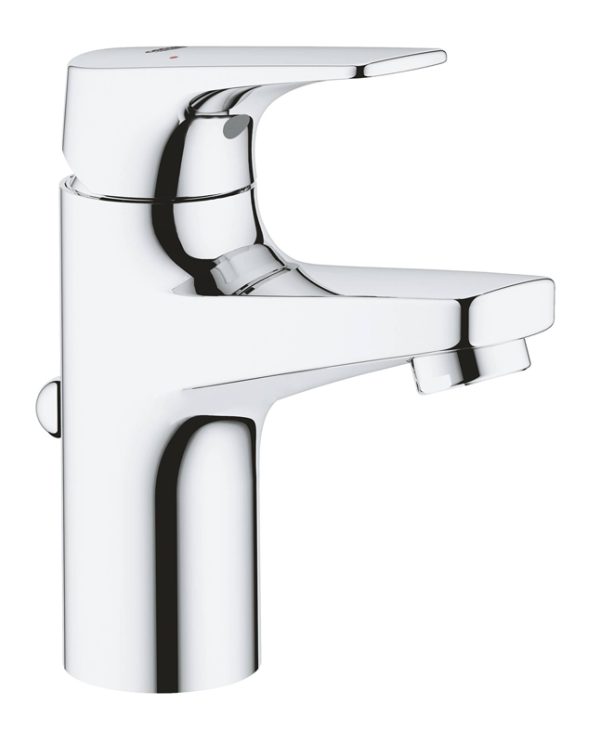 Смеситель для раковины GROHE BauFlow с донным клапаном, S-Size, хром (23751000)