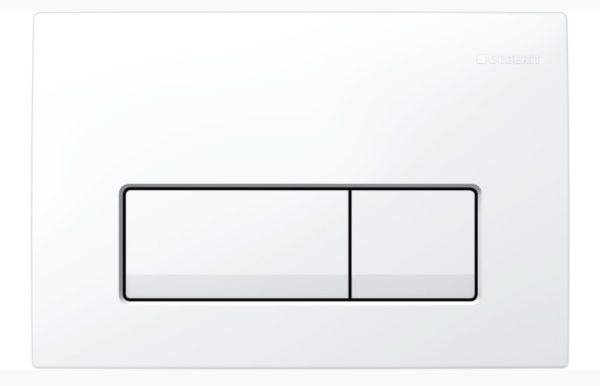 Кнопка смыва Geberit Delta50 двойной смыв, пластик, альпийсий белый (115.119.11.1)