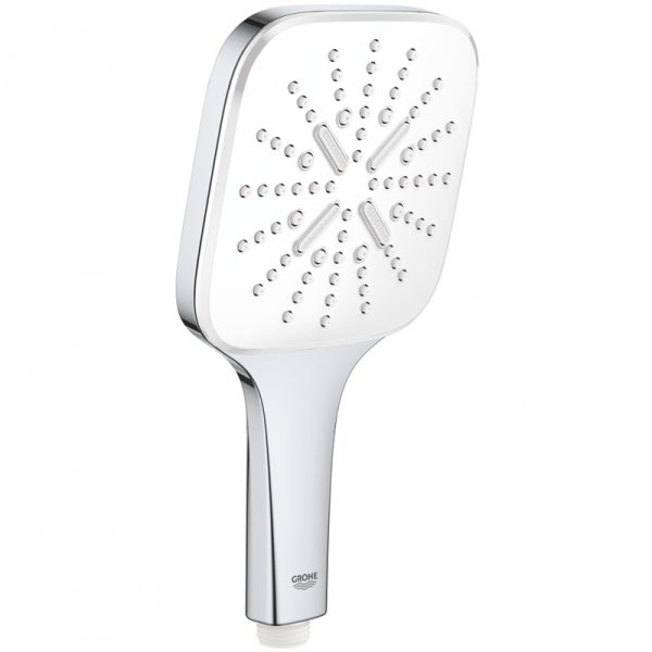 Ручной душ Grohe Rainshower SmartActive 130 Cube Белая луна (26551LS0)