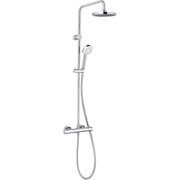 Душевая система KLUDI LOGO DUAL SHOWER SYSTEM с термостатом, хром (6809405-00)