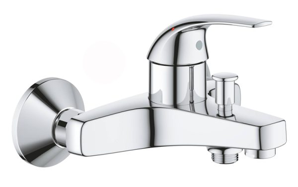 Смеситель для ванны GROHE BauCurve, настенный монтаж, хром (23599000)