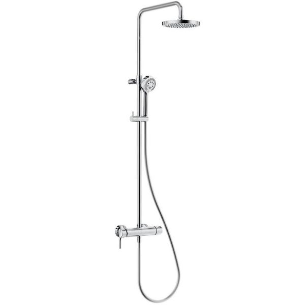 Душевая система KLUDI LOGO DUAL SHOWER SYSTEM со смесителем, хром (6808505-00)