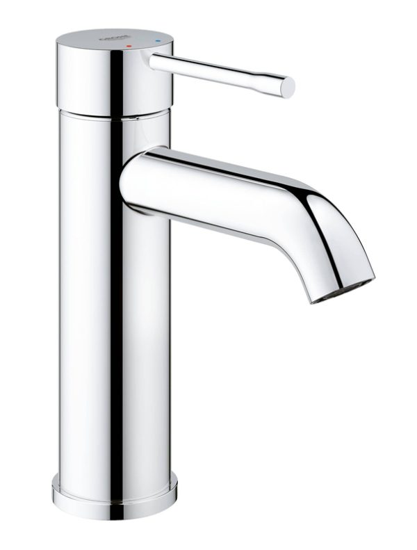 Смеситель для раковины GROHE Essence+ с низким изливом, хром (23590001)