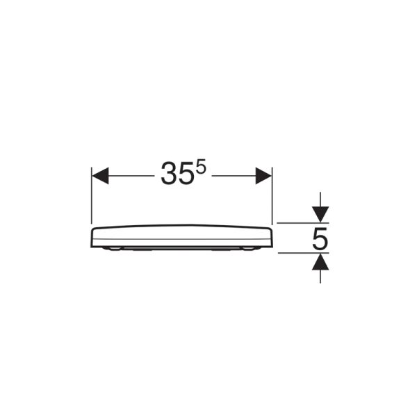 Сиденье с крышкой ACANTO тонкое, быстросъемное с микролифтом (500.605.01.2)
