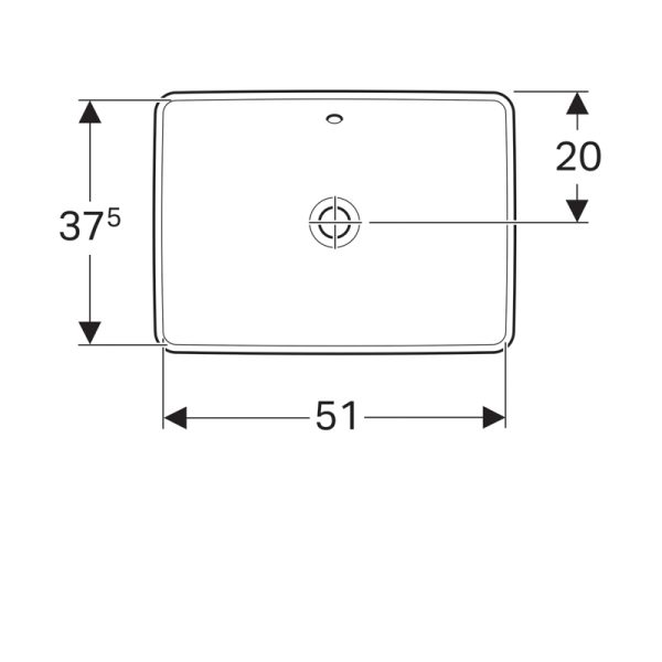 Раковина Geberit VariForm, 55х40 см, белая (500.736.01.2)