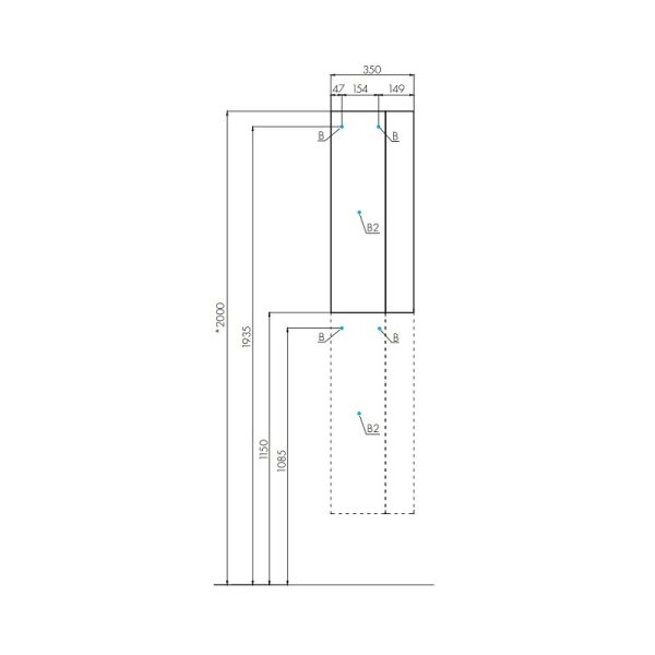 Модуль для зеркала AQUATON Терра 35 подвесной, дуб кантри/антрацит (1A247103TEKA0)