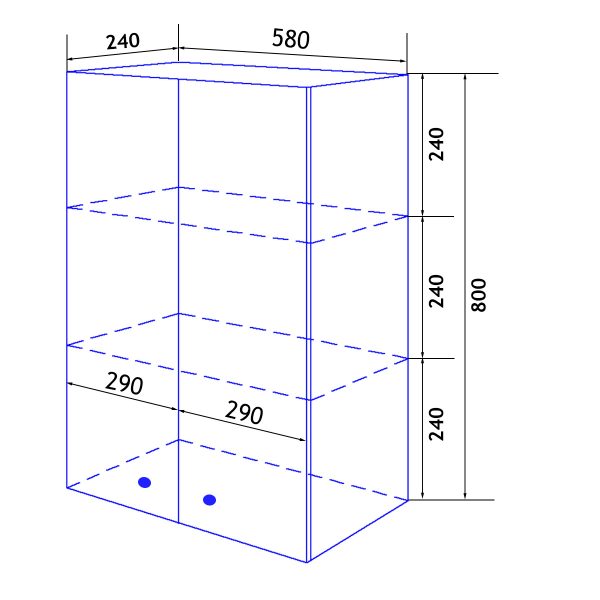 Шкаф подвесной Loranto Моника 60 (CS00049707)