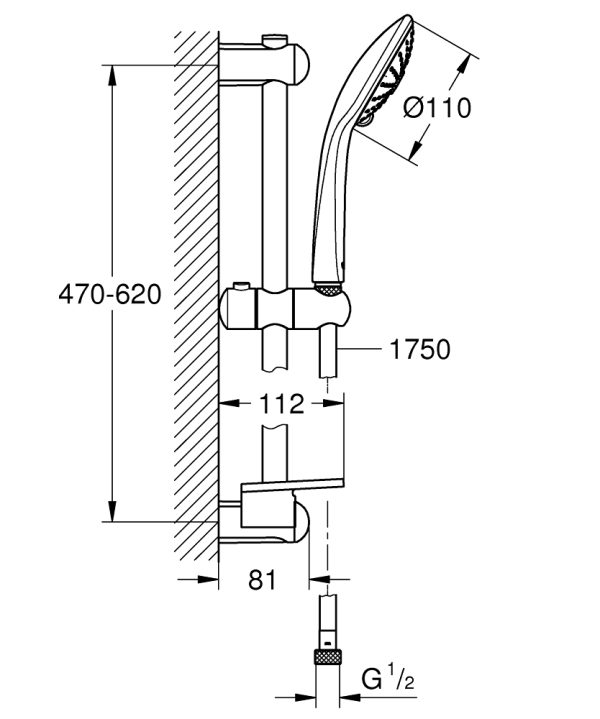 Душевой набор Grohe Euphoria Хром (27243001)