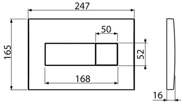 Инсталляция Alcadrain AM101/1120-4:1 RU для унитаза с белой клавишей смыва M570 (AM101/1120-4:1 RU M