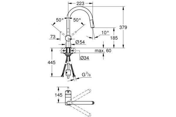 Смеситель для кухни Grohe Minta Хром (32321002)