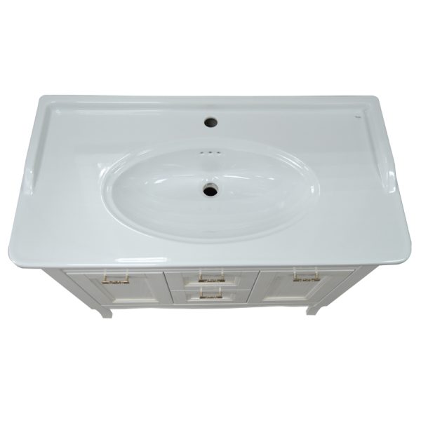 Комплект Тумба CAROLINA 100-4 (1000х880х500) патина ЗОЛОТО с раковиной Artdeco 100 (Kale) (CS0006863