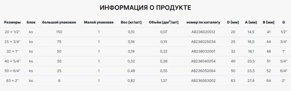 Резьбовое соединение внутреннее AlcaPipe PPR 20x1/2" (AB236020012)