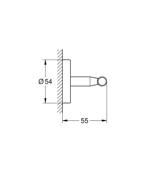 Крючок двойной Grohe BauCosmopolitan Хром (40461001)