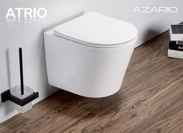 Сет AZARIO инсталляция + Унитаз подвесной Azario Atrio 490x365x360 безободковый, с быстросъемным сид