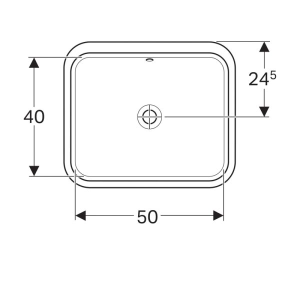 Раковина Geberit VariForm, 50х40 см, белая (500.764.01.2)