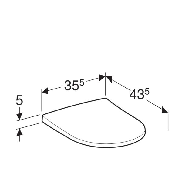 Сиденье с крышкой ACANTO тонкое, быстросъемное с микролифтом (500.605.01.2)