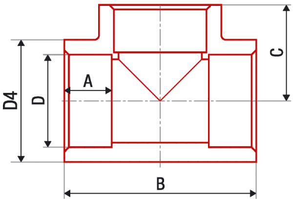 Тройник AlcaPipe PPR d25 (AB208025000)