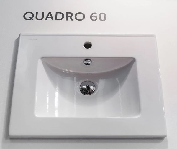 Раковина Sanita Luxe Quadro 60, белая (QDR60SLWB01)