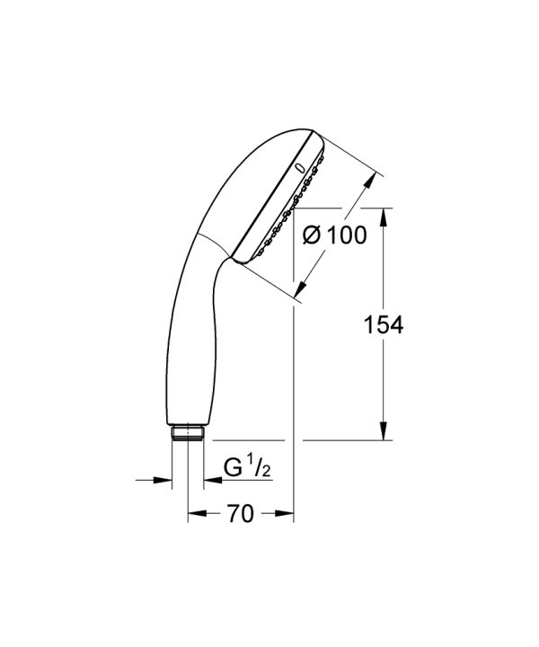 Ручной душ Grohe Tempesta 100 Хром (26161001)