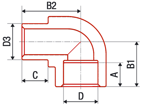 Угольник 90° вн/нар AlcaPipe PPR d25 (AB204025000)