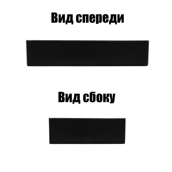 Раковина-чаша Azario 600х405х110 накладная, прямоугольная, черный матовый