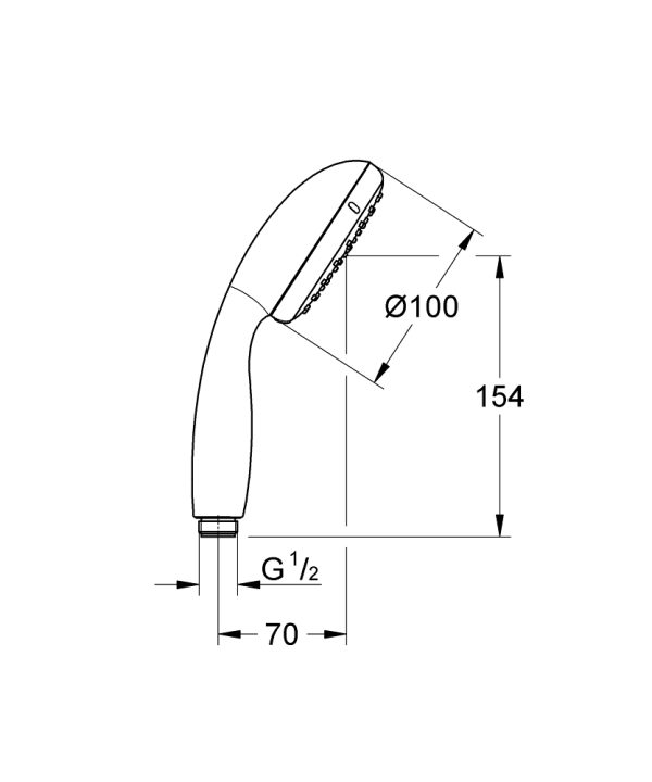 Ручной душ Grohe Tempesta Classic Хром (27852001)