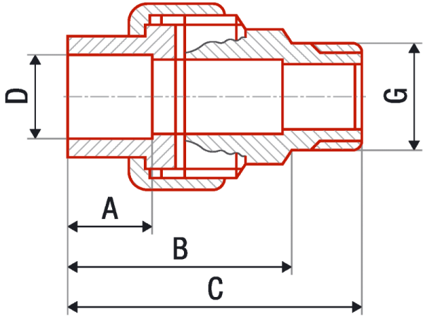 Резьбовое соединение наружное AlcaPipe PPR 25x3/4" (AB237025034)