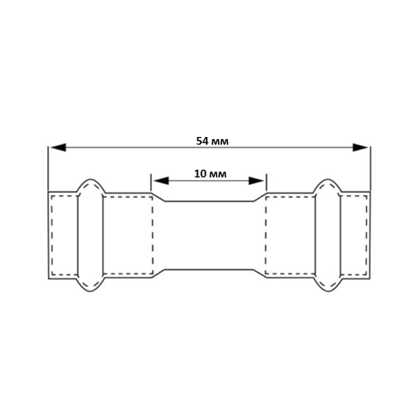 Муфта 18-18, WAAG Heavy Inox, пресс-пресс, сталь нержавеющая