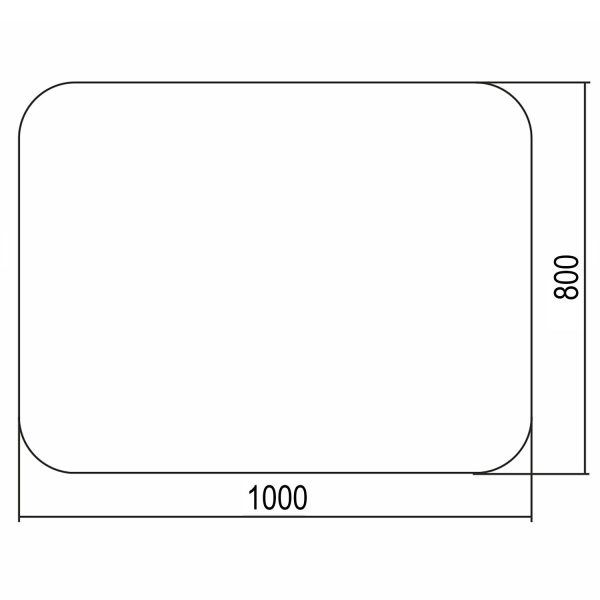 Зеркало LORANTO Выбор 1000х800 универсальное (ФР-00002140)