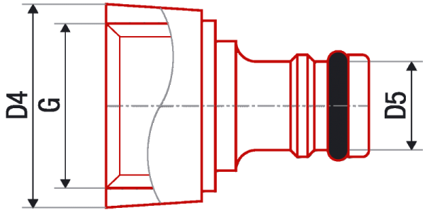 Муфта для системы полива AlcaPipe PPR 25 x 1" (AB256025001)