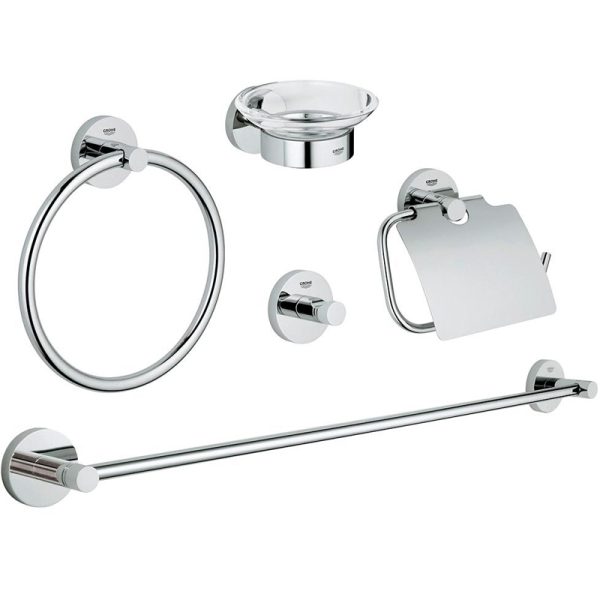 Набор аксессуаров для ванной Grohe Essentials Хром (40344001)