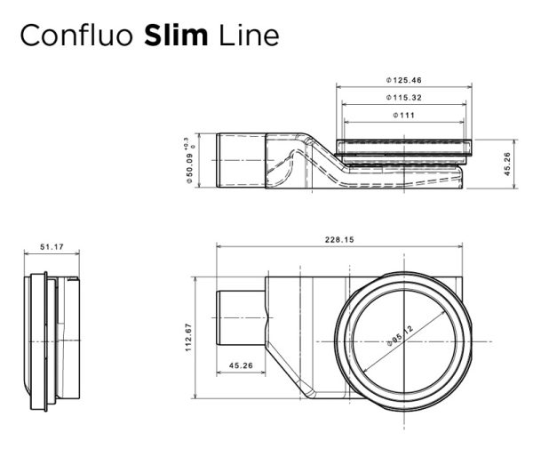 Душевой лоток Pestan Confluo Slim Line 950