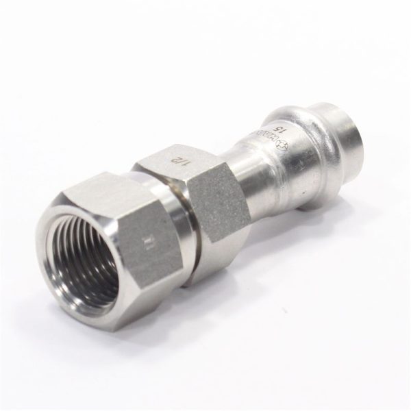 Американка 15-1/2", WAAG Heavy Inox, пресс-резьба, вн., сталь нержавеющая