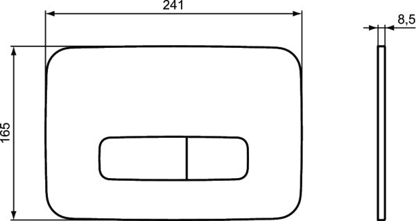 Кнопка смыва Ideal Standard OLEAS M3 механическая, двойной смыв, белый шелк (R0459AW)