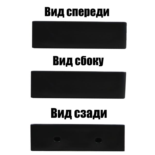 Раковина накладная Azario 420х420х120 квадратная, черный матовый