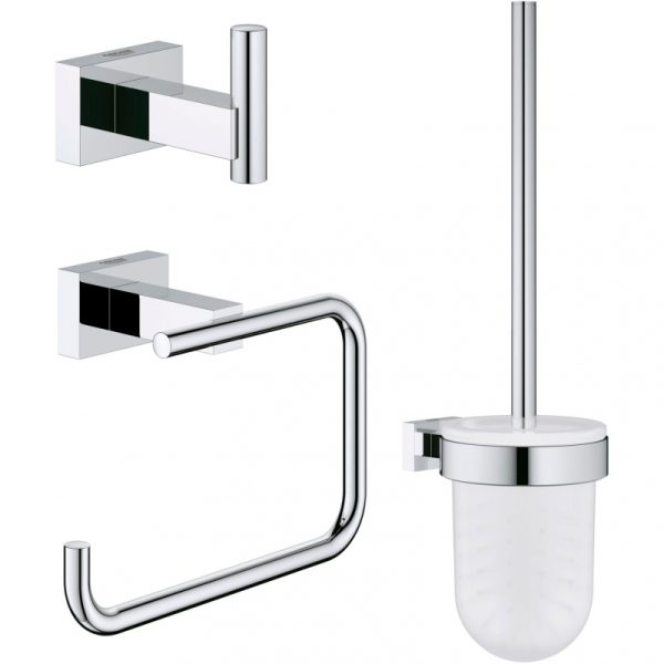 Набор аксессуаров для ванной Grohe Essentials Cube Хром (40757001)