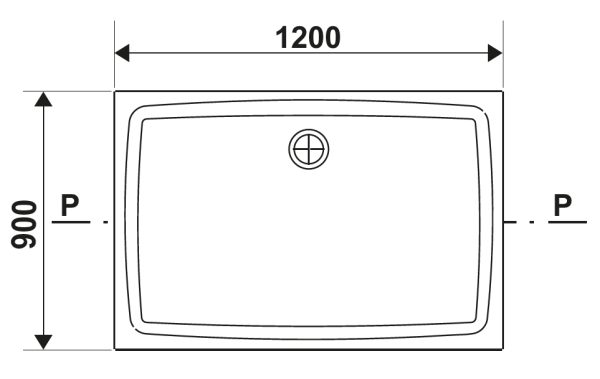Душевой поддон Ravak GIGANT PRO 120x90 Flat белый