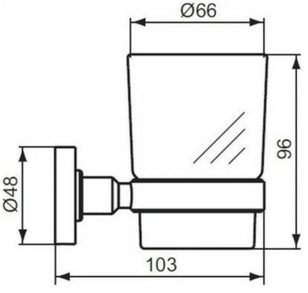 Стакан для зубных щеток Ideal Standard IOM Хром (A9121AA)