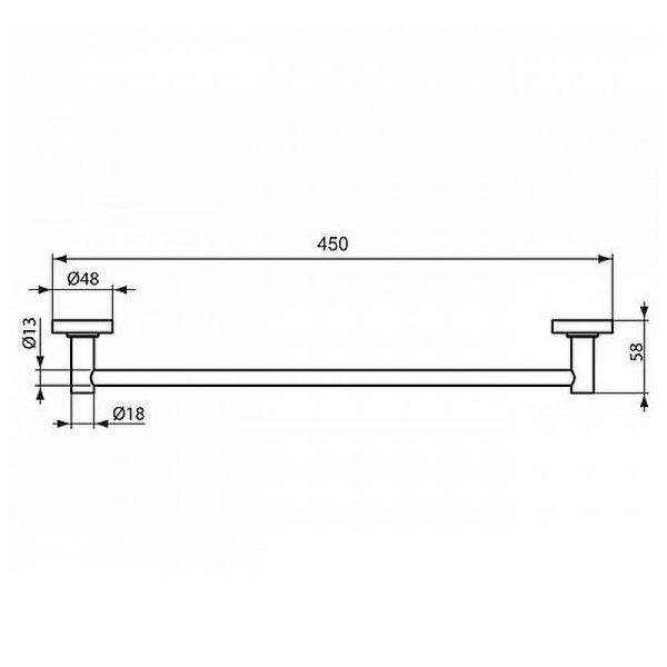 Полотенцедержатель Ideal Standard IOM Черный шелк (A9117XG)