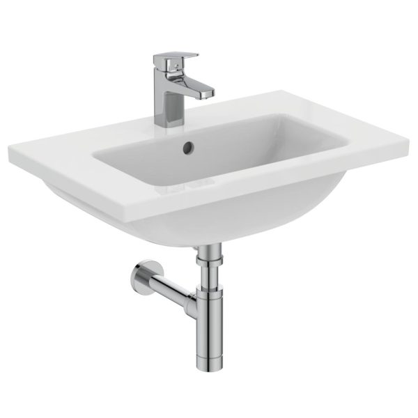 Раковина подвесная Ideal Standard i.life S Vanity 61x39 с отверстием под смеситель, белый (T459001)