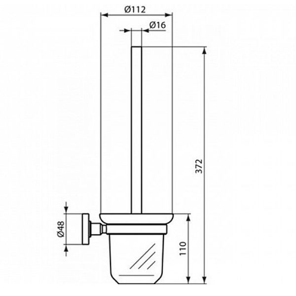 Ерш для унитаза Ideal Standard IOM Хром (A9119AA)