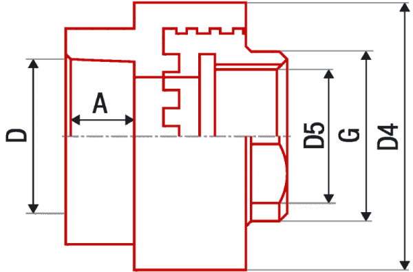 Муфта переходная с внутренней резьбой AlcaPipe PPR MTfem 25x1/2" (AB217025012)