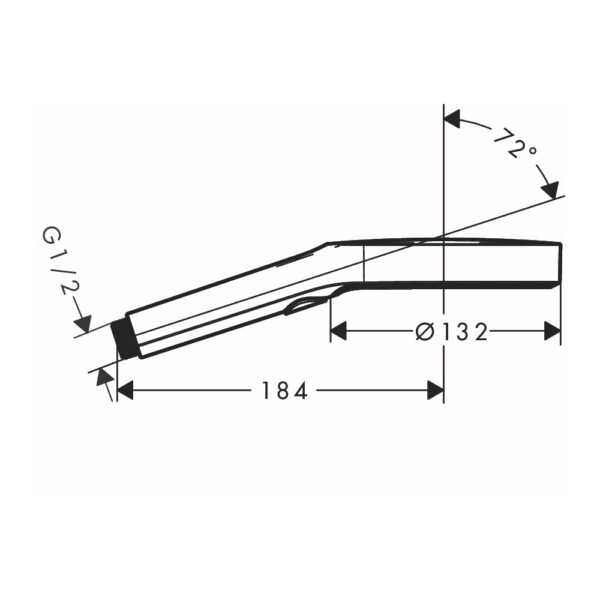Ручной душ Hansgrohe Rainfinity 130 3jet, хром