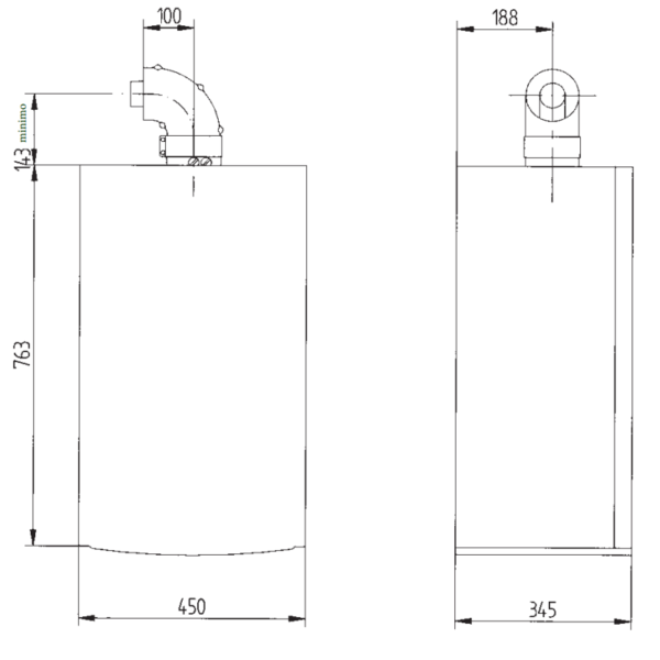 CSE45631358- Baxi LUNA 3 comfort 310 Fi котел газовый настенный/ двухконтурный/ турбированный