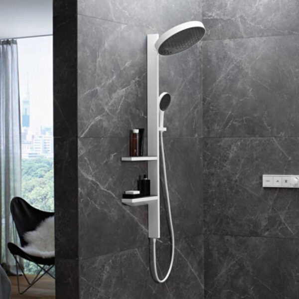 Душевая колонна Hansgrohe Rainfinity Showerpipe 360, скрытый монтаж, белый матовый