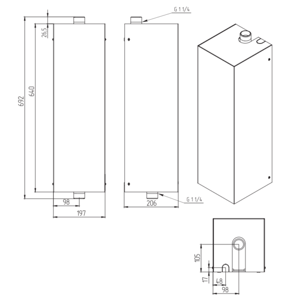 Котел электрический Zota Econom V2 18 (18 кВт), 380В