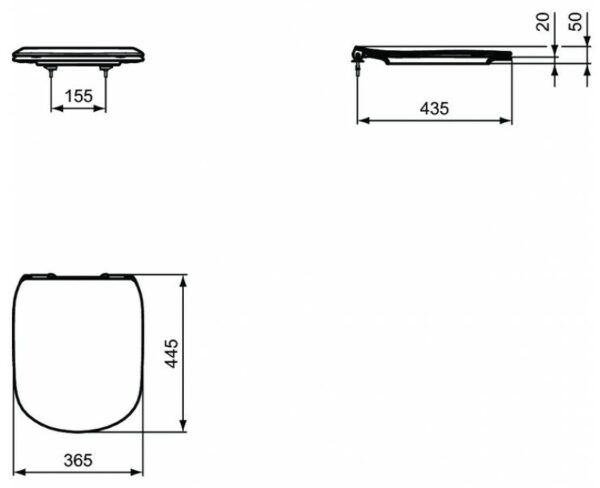 Крышка-сиденье для унитаза Ideal Standard Tesi