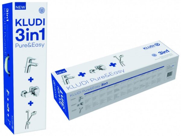 Комплект для ванны и душа KLUDI PURE&EASY 3in1, хром