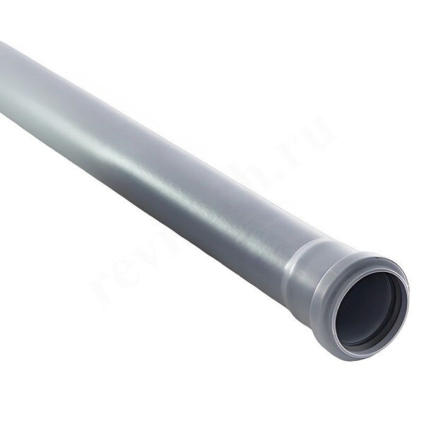Труба канализационная RTP ПИАРКОМ DN50 x 1,5 PN0,5L0,75м, PP-H, серая