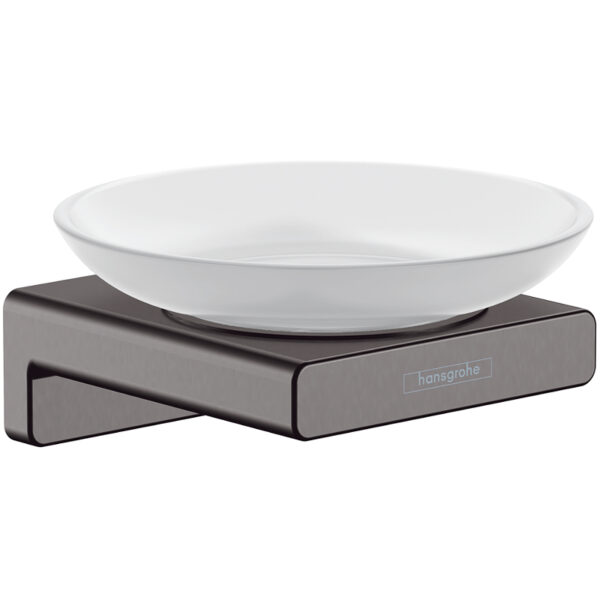 Мыльница Hansgrohe AddStoris шлифованный черный хром